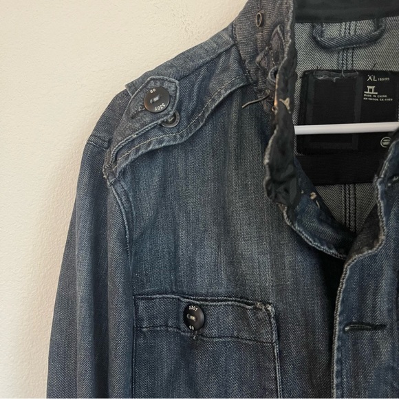 G STAR Large Front Pocket Vintage Denim 3301 Jacket - Picture 6 of 8